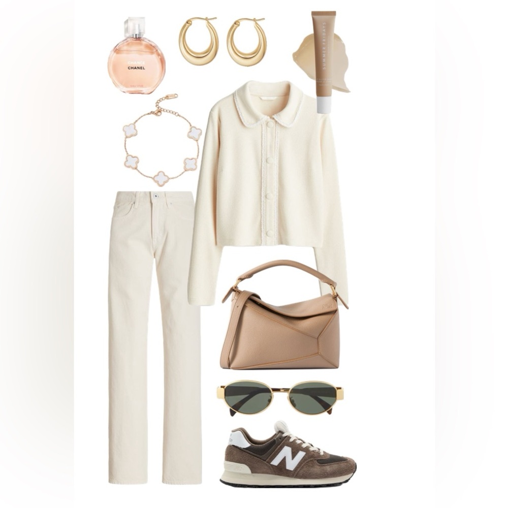 Hollister cotton cream collared button down knit cardigan - Picture 6 of 6